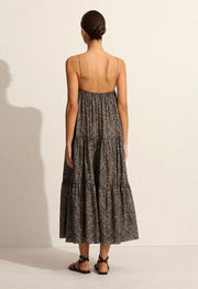 Voluminous Tiered Sundress - Jasmine (Cocoa) - Matteau